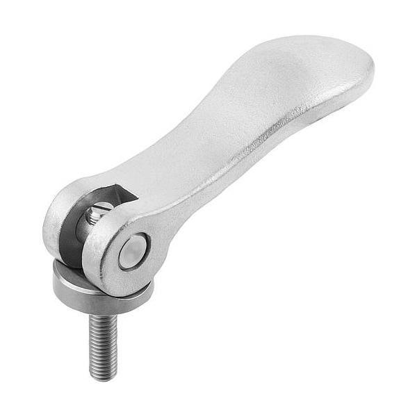 Adjustable Cam Levers in SS ext. thread, thrust washer SS, inch